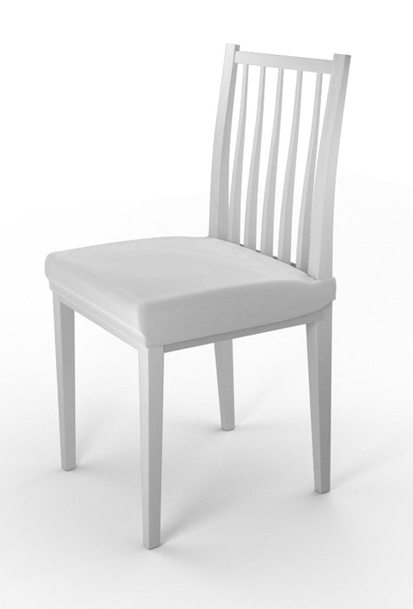 online Set 2 Coprisedie Elasticizzati in Poliestere Bianco