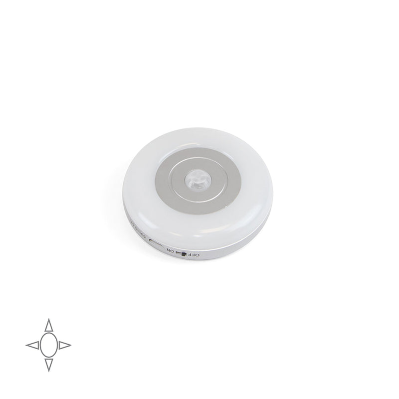 Lampada LED a Batteria Ricaricabile Sotto Pensile con Sensore di Movimento 1W Luce Bianca Naturale Emuca