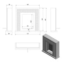 Camino a Bioetanolo da Pavimento 112,7x106,6 cm Flig Juneau