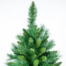 Albero di Natale Canberra 210 cm 1256 Punte Foltissimo con Innesto Rapido e Base in Metallo in PVC e PE Verde      