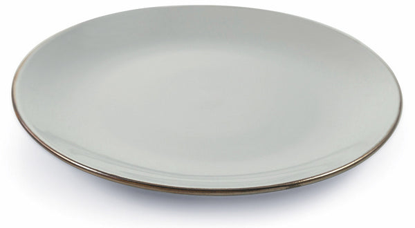 online Set 6 Piatti Piani Ø26,5x2,5 cm in Gres Villa d'Este Home Tivoli Royal Passion Grigio Chiaro