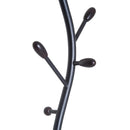 Appendiabiti da Terra Attaccapanni Modello Albero con Foglie 185 cm Nero 