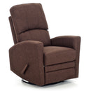 Poltrona Relax da Allattamento Reclinabile Manuale in Tessuto Mamy Marrone