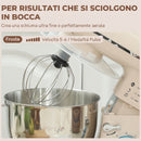 Impastatrice Planetaria 4,5 L 35x22x29 cm a 6 Velocità in Acciaio Inox Plastica e Alluminio Beige e Argento      