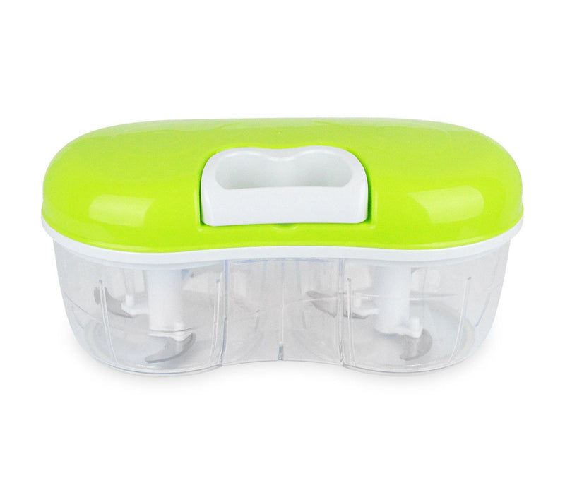 Tritatutto manuale a corda doppia lama e fruste montapanna