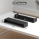 Supporto per Monitor 2 Vani 100x27x15 cm in Legno Nero  