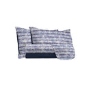 Set Lenzuola con Stampa Sopra Sotto e Federe Jeans Stripes