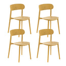 Set 4 Sedie 48x52xH77,5 cm in Polipropilene Cindy Senape