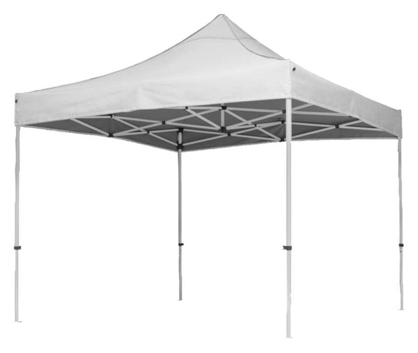 Gazebo da Giardino Pieghevole 3x3m in Acciaio e Tessuto Bianco acquista