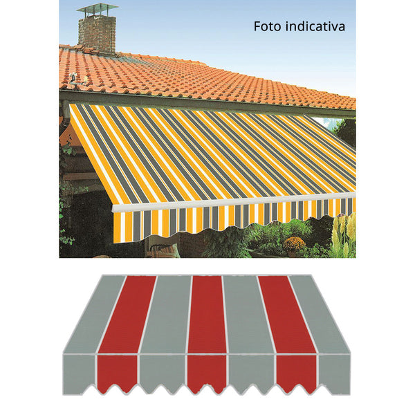 acquista Tenda da Sole con Bracci Retrattili 3x2,5m Tessuto in Poliestere Disegno P3011