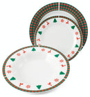 Servizio Piatti 18 Pezzi in Porcellana Soriani Natale