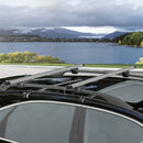 Barre Portatutto per Auto 135,3x5,7x7 cm Portata da 75 kg con Blocco e Chiavi di Sicurezza in Alluminio e ABS Argento      