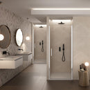 Porta Parete Doccia 1 Anta Batttente in Cristallo Trasparente 6mm H195 Bonussi Alexia Varie Misure