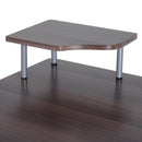Scrivania da Ufficio per PC 152x60x88 cm Marrone Scuro Effetto Legno 