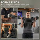 Set di Manubri Palestra da 2x12,5 kg Esagonale Pesi per Palestra con Impugnatura Zigrinata Antiscivolo Nero      