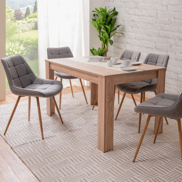 Tavolo Niklas 138x74x80 cm con pannello centrale rovere online