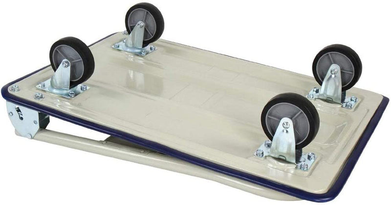 Carrello Portapacchi Portattutto da Trasporto con Manico Pieghevole e Tappetino