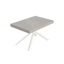 Tavolo Allungabile 140/244x90 cm Niket Cashmere Gambe Bianche      