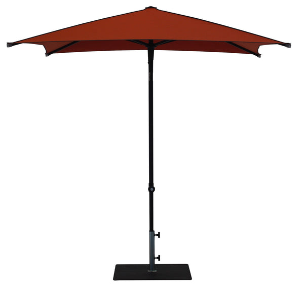 acquista Ombrellone da Giardino 2x2 m Palo Ø38 mm in Alluminio Tessuto Dralon Acrilico Border Terracotta