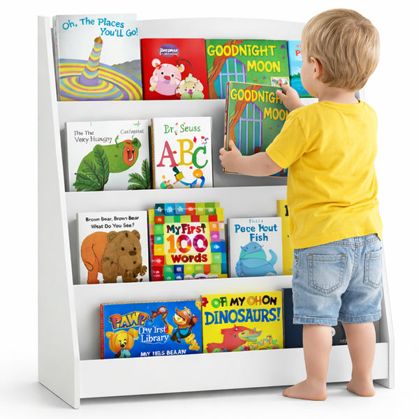 online Libreria Montessoriana per Bambini 80x30x88 cm Scaffale in Legno Bianco