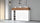Scarpiera 4 Ante e 2 Ripiano a Ribalta 152x35x100 cm Savona 4A 1R Bianco Opaco/Rovere Wotan