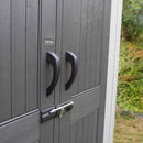 Casetta Box da Giardino per Attrezzi 204x354 cm in HDPE Venezia 3 Grigio