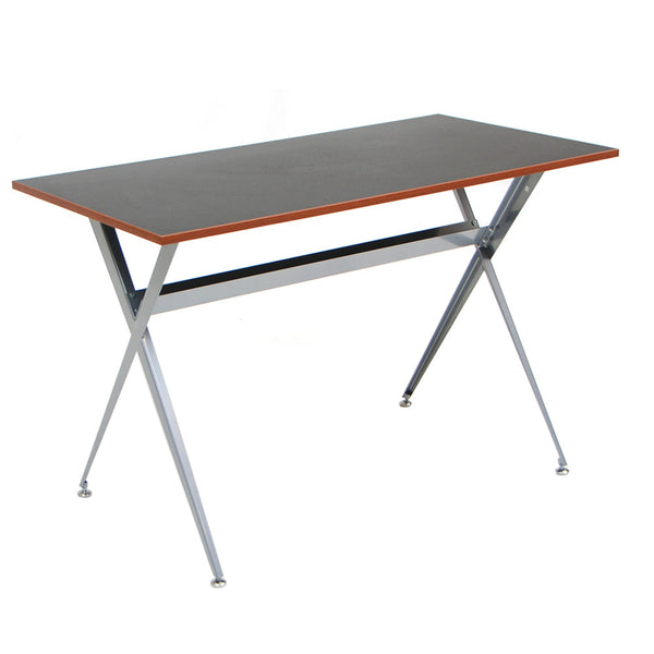 Scrivania da Ufficio 120X60 Cm Piano in Melaninico Nero Struttura in Ferro Format prezzo