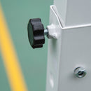 Canestro Basket da Esterno Altezza Regolabile 210-260 cm Ruote Integrate Bianco