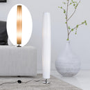 Lampada da Terra in Acciaio Bianco 15x15x120 cm 