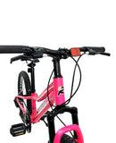 Bicicletta Mountain Bike per Bambini Unisex 20" MTB Phoenix 7V in Acciaio Fucsia