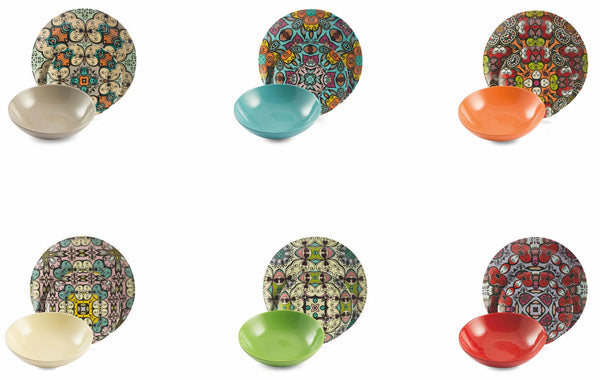 Servizio Piatti 18 Pezzi in Porcellana e Gres Villa d'Este Gitana online