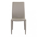 Sedia Cammie 41x50x91 h cm in Similpelle Tortora