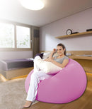Pouf Poltrona Gonfiabile Floccato 105x105x65cm Jilong Easigo Lazy Sofa Rosa