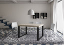 Tavolo Allungabile 120-224x90x77 cm Tecno Cashmere Telaio Antracite 