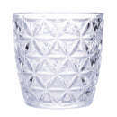 Set 6 Bicchieri Acqua in Vetro 300 ml Villa d'Este Home Tivoli Geometrie Clear