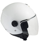 Casco Jet per Scooter Visiera Lunga CGM Florence 107A Bianco XS - (53-54 cm)