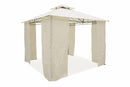 Gazebo da Giardino in Ferro 3x3 mt Soriani Sahara Ecrù