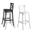 Set 4 Sgabelli 40x36x91 cm in Polipropilene Pompei Bianco