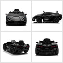 Macchina Elettrica per Bambini 12V con Licenza Lamborghini Sian FKP 37 Nera Metallizata