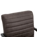 Set 2 Sedie Imbottite 63x53x90 cm in Poliestere  Marrone