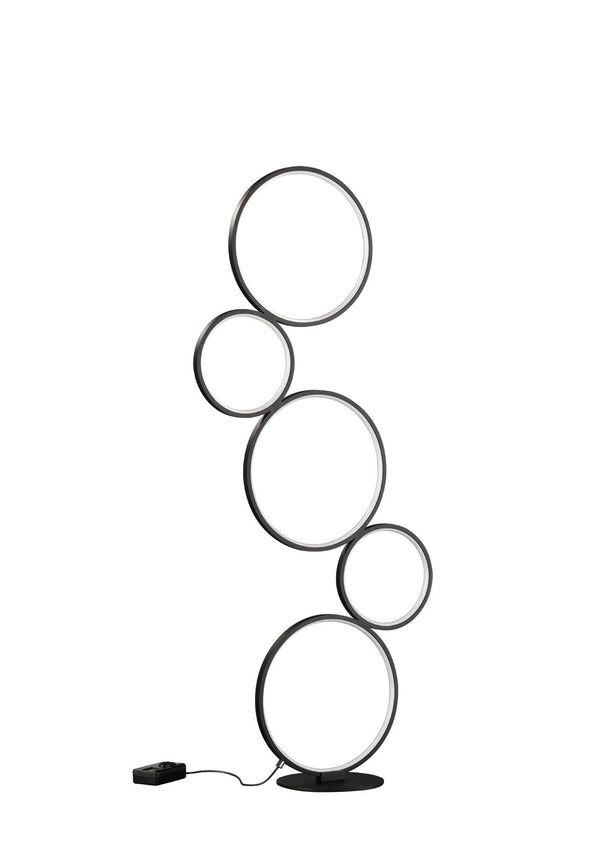 acquista Piantana da Interno a LED in Metallo Nero Opaco