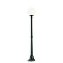 Lampada Palo Medio per Giardino Colore Nero Diametro 25Cm per Esterno Linea Sfera Livos