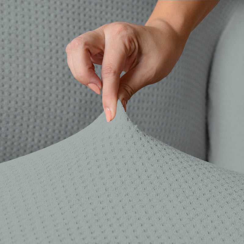 Copridivano Elasticizzato in Poliestere Iris Grigio Chiaro Varie Misure