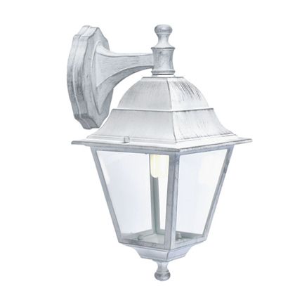 Applique Piccola in Basso da Esterno in Alluminio Sovil Bianco e Argento online