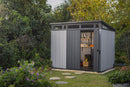 Casetta da Giardino Porta Attrezzi 277x218x226 cmin Duotech Keter Artisan 9x7 Grigia