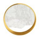Lampada da Muro Marble 24x6x24 cm in Marmo e Ferro Oro e Marmo      