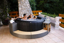 Mobiletto SPA Scalino per Vasca Idromassaggio Rotonde 70x30x20 cm Grigio