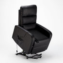 Poltrona Alzapersona Elettrica 1 Motore 71x76x116 cmin Similpelle Nero