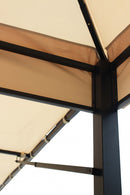 Gazebo Antigua 3,3x3,3 m in Acciaio Antracite