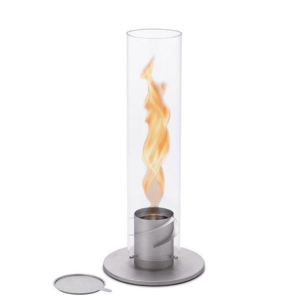 online Lampada a Bioetanolo da Tavolo Ø12x54 cm in Acciaio Inossidabile Grigio